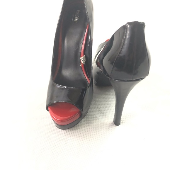 Mossimo Black & Red Stiletto High Heels 8 - Picture 4 of 8